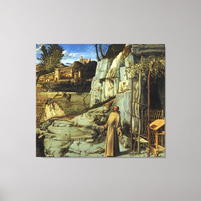 Saint Francis in the Desert by Giovanni Bellini Canvas Print (Front)