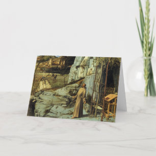 Saint Francis in the Desert by Giovanni Bellini Card