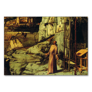 Saint Francis in the Desert by Giovanni Bellini  Table Number