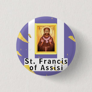 Saint Francis of Assisi 1 Inch Round Button