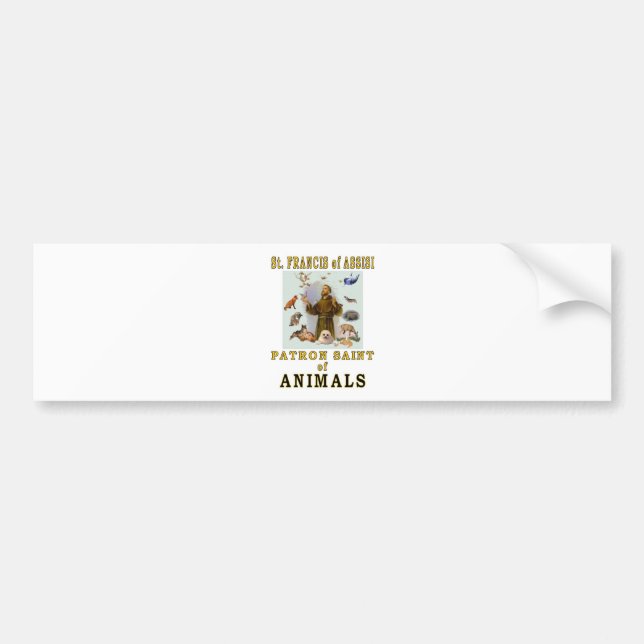 SAINT FRANCIS of ASSISI Bumper Sticker (Front)