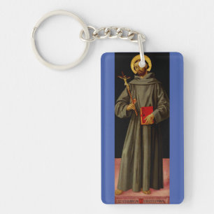 Saint Francis of Assisi by Antoniazzo Romano Keychain