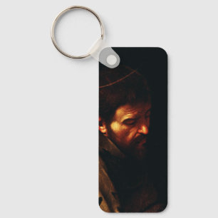 Saint Francis of Assisi by Caravaggio Keychain