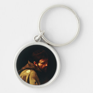 Saint Francis of Assisi by Caravaggio Keychain