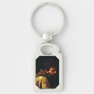 Saint Francis of Assisi by Caravaggio Keychain