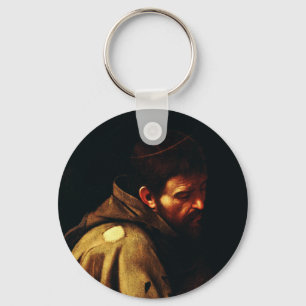 Saint Francis of Assisi by Caravaggio Keychain