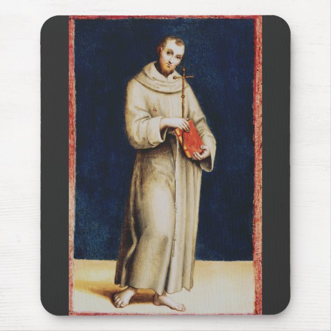 Saint Francis of Assisi by Raphael Mouse Pad (Front)