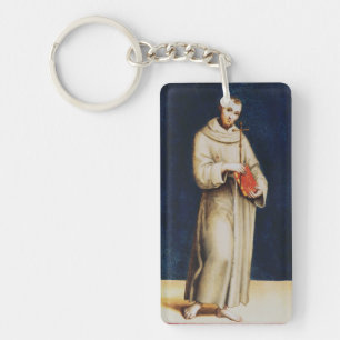 Saint Francis of Assisi by Raphael Renaissance Art Keychain