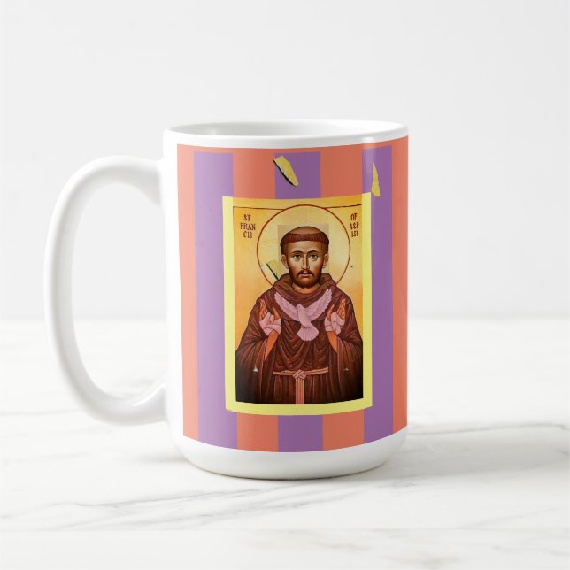 Saint Francis of Assisi Coffee Mug (Left)