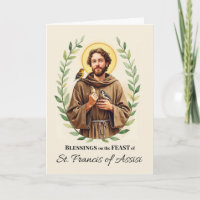 Saint Francis of Assisi Feast Day Blessings Leafy