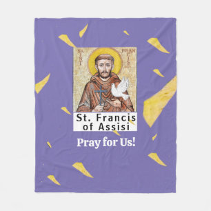 Saint Francis of Assisi Fleece Blanket