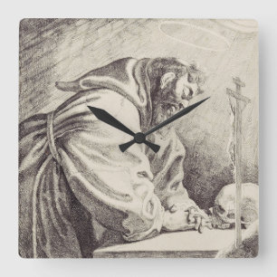Saint Francis of Assisi Founder of the Franciscan Square Wall Clock