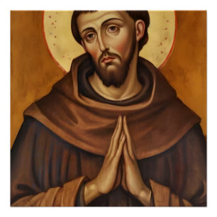Saint Francis of Assisi – Inspirational Faith Poster
