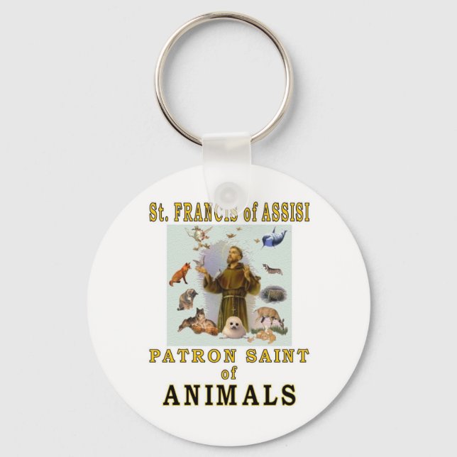 SAINT FRANCIS of ASSISI Keychain (Front)