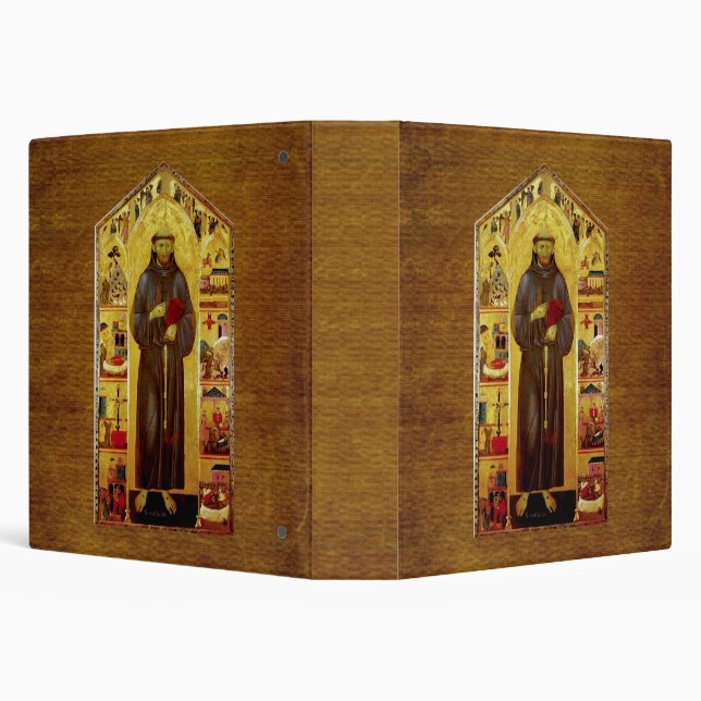 Saint Francis of Assisi Medieval Iconography Binder (Background)