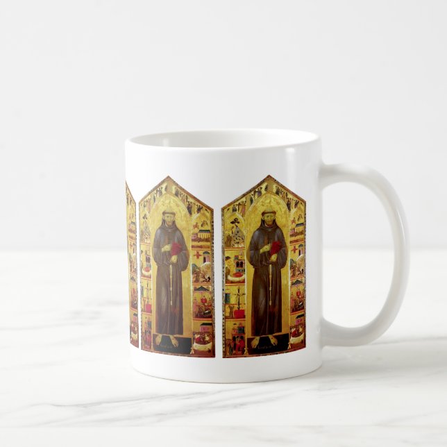 Saint Francis of Assisi Medieval Iconography Coffee Mug (Right)