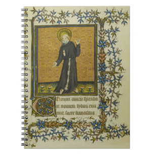Saint Francis of Assisi Medieval Manuscript Notebook