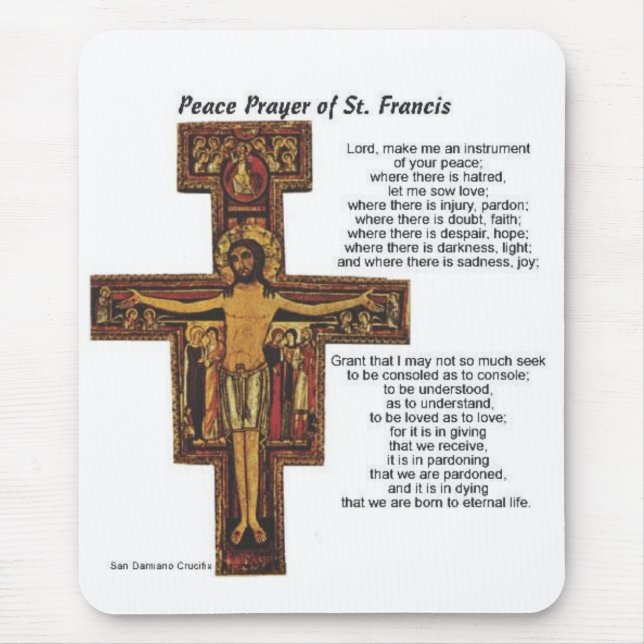 Saint Francis of Assisi Mouse Pad (Front)