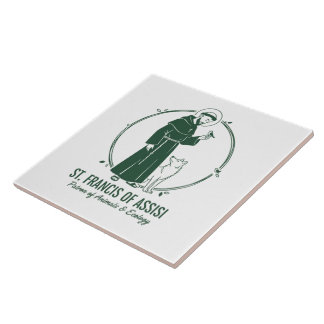 Saint Francis of Assisi: Patron of Animals Tile