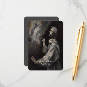 Saint Francis of Assisi Serenity Prayer Enclosure Card