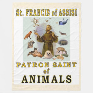 SAINT FRANCIS of ASSISSI Fleece Blanket