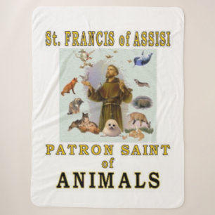 SAINT FRANCIS of ASSISSI Sherpa Blanket