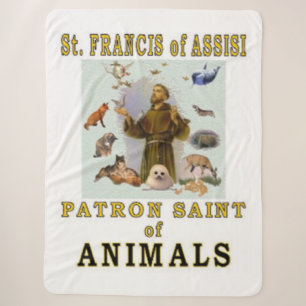 SAINT FRANCIS of ASSISSI Sherpa Blanket