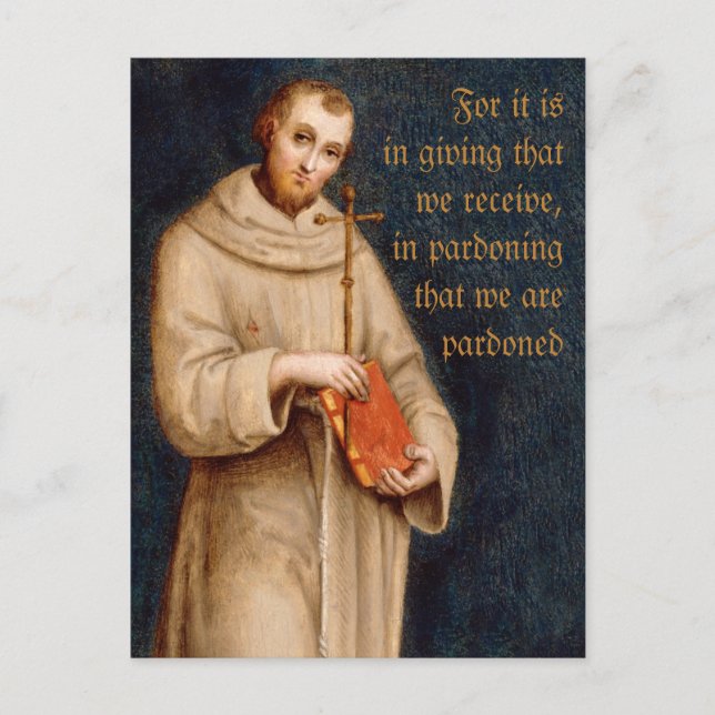 Saint Francis' prayer CC0731 Raphael Postcard (Front)