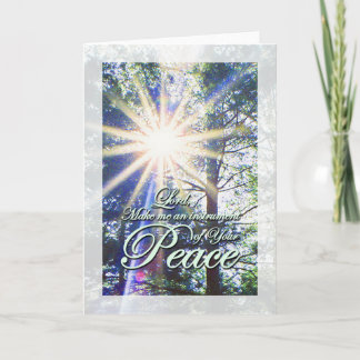 Saint Francis Prayer Peace Card