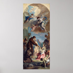 Saint Francis - Sebastiano Ricci Poster des Beaux-