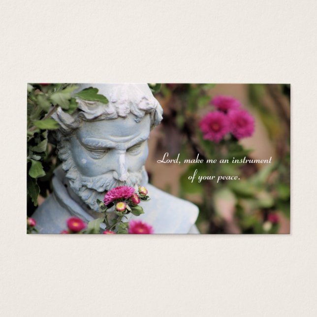 Saint François d'Assise Cartes de prière (Devant)