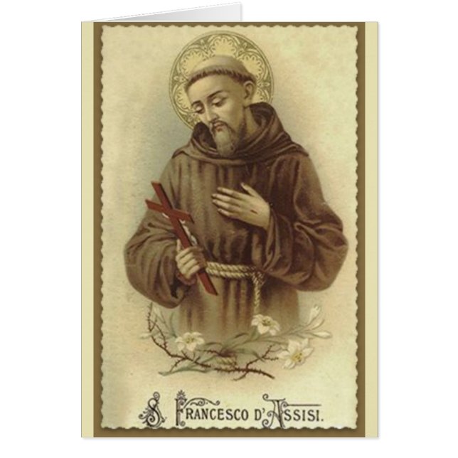 Saint François d'Assise Patron Saint des Animaux (Devant)
