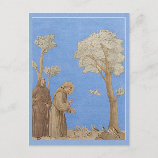 Saint François prêchant aux oiseaux CC0582 Carte p (Devant)