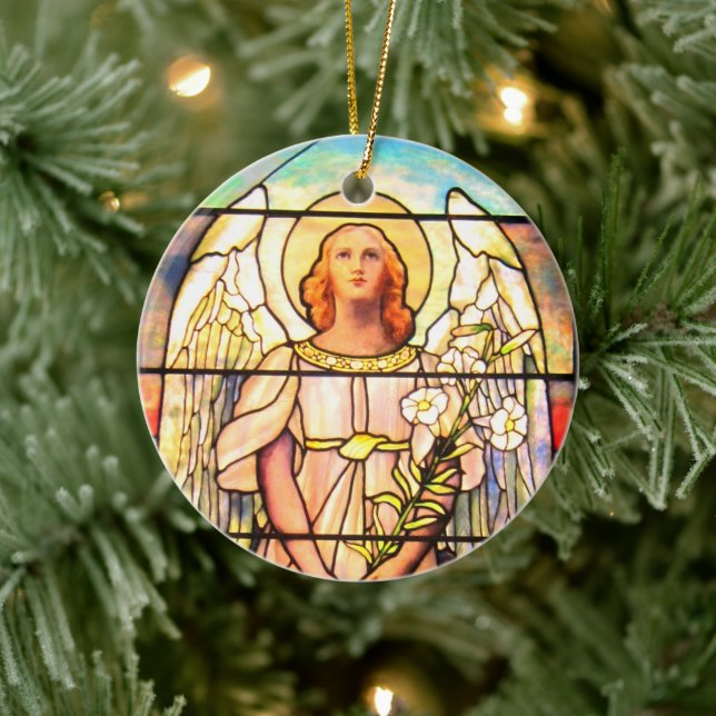 Saint Gabriel Ceramic Ornament (Tree)