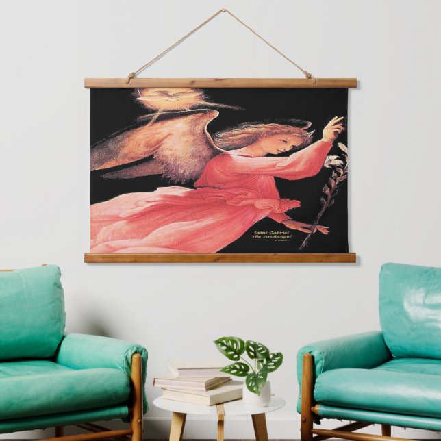 Saint Gabriel the Archangel Hanging Tapestry (Living Room)