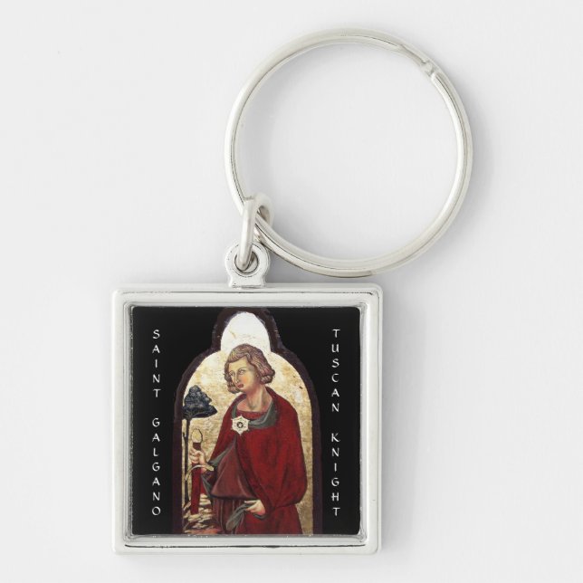 SAINT GALGANO / LEGEND OF THE SWORD IN THE ROCK KEYCHAIN (Front)