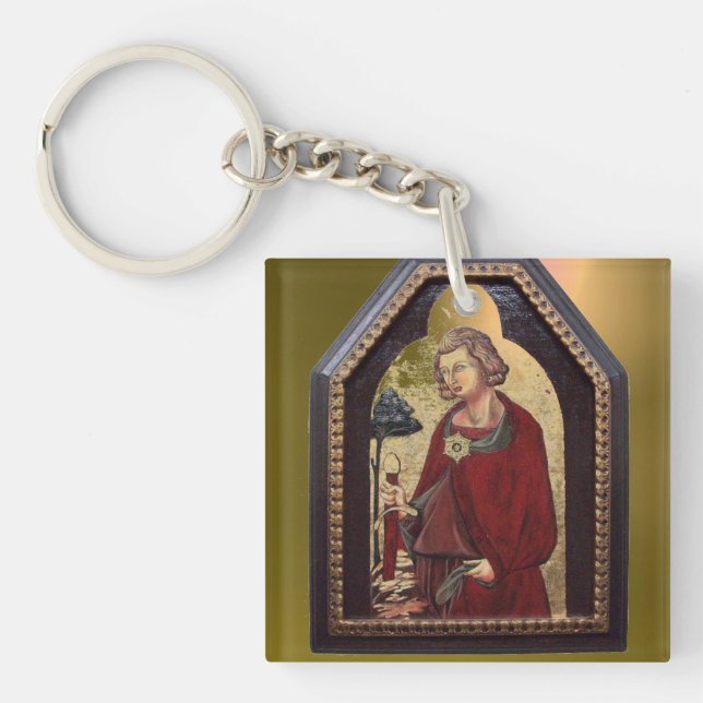 SAINT GALGANO / LEGEND OF THE SWORD IN THE ROCK KEYCHAIN (Front)