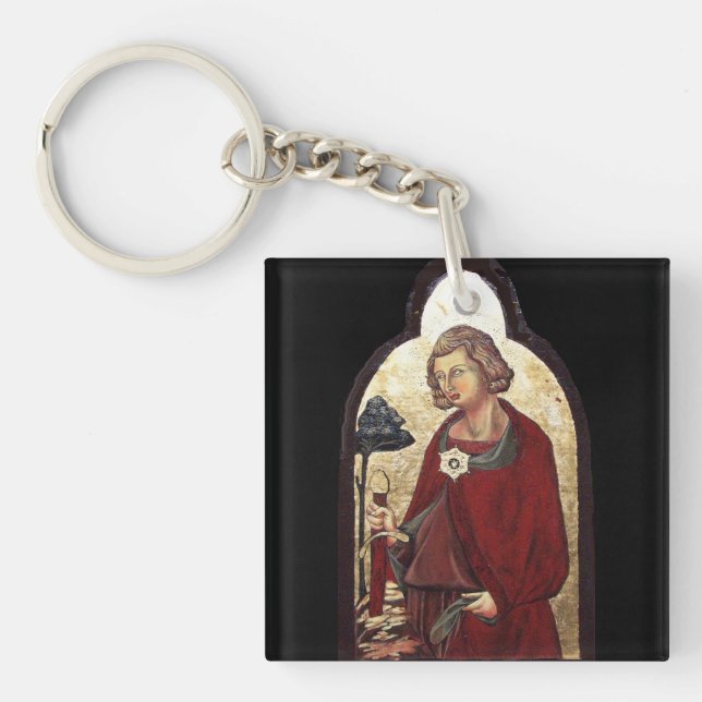 SAINT GALGANO / LEGEND OF THE SWORD IN THE ROCK KEYCHAIN (Front)
