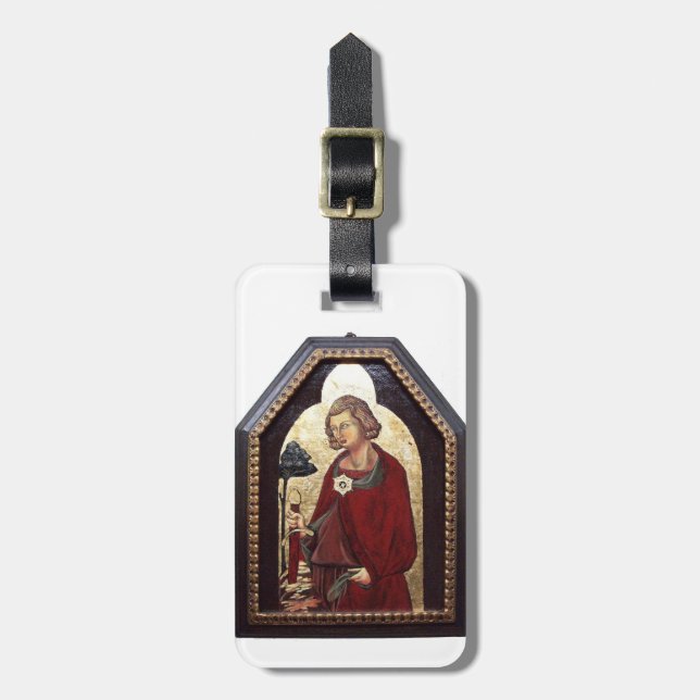 SAINT GALGANO Parchment Luggage Tag (Front Vertical)