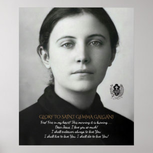 SAINT GEMMA GALGANI POSTER