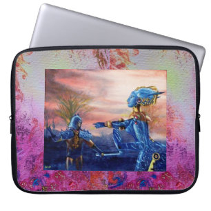 SAINT GEORGE AND ALIEN DRAGON LAPTOP SLEEVE