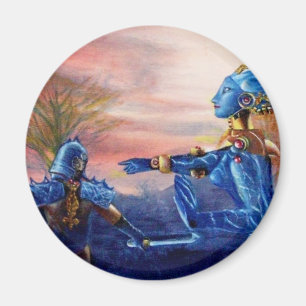 SAINT GEORGE AND ALIEN DRAGON MAGNET