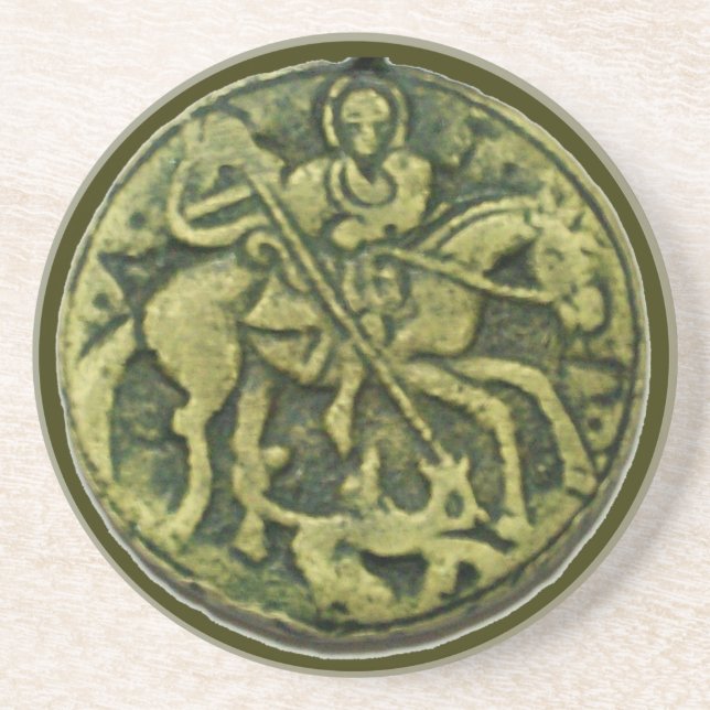 SAINT GEORGE AND DRAGON MEDALLION COASTER (Front)