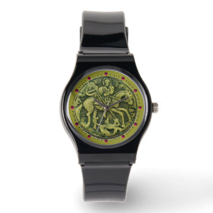 SAINT GEORGE AND DRAGON MEDALLION WATCH