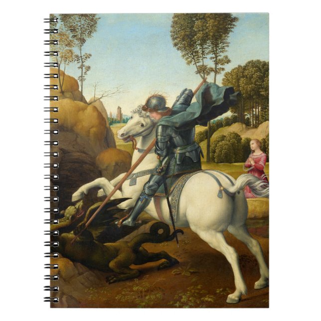 Saint George and the Dragon, 1506 by Raphael Notebook (Front)