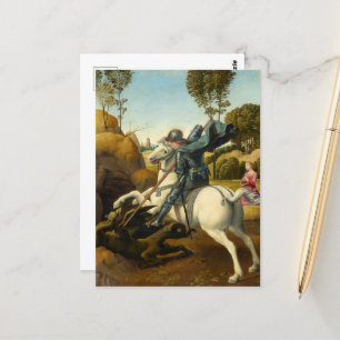Saint George and the Dragon, 1506 by Raphael Postcard