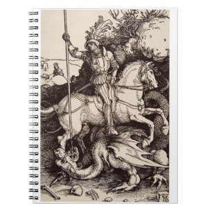 Saint George and the Dragon by Durer Notebook