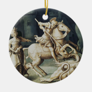 Saint George and the Dragon Ceramic Ornament