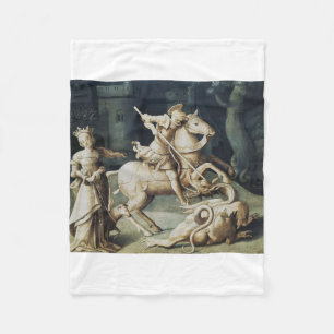 Saint George and the Dragon Fleece Blanket