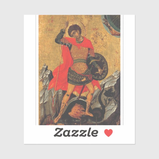 Saint George and the Dragon Great Martyr (Sheet)